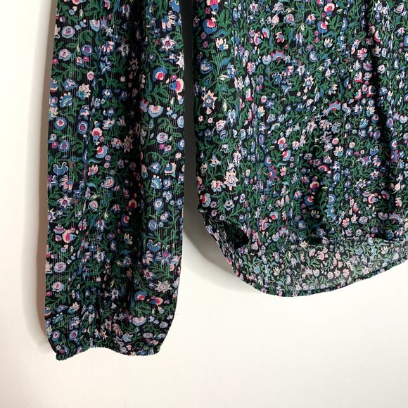Roller Rabbit Moonflower Floral Lucy Top Midnight New Womens Size Small - Picture 4 of 15
